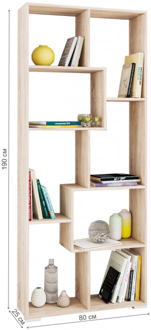 Стеллаж Ромео-8 дуб сонома