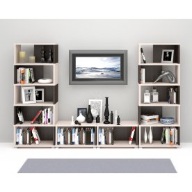 Стеллаж СБ-10-6 карамель / венге