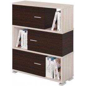 Стеллаж СБ-30-3 карамель / венге