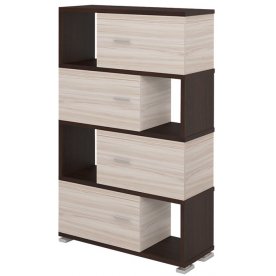 Стеллаж СБ-30-4 венге / карамель