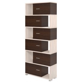 Стеллаж СБ-30-6 карамель / венге