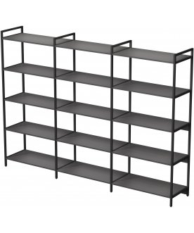 Стеллаж cubos 10СС.3.800 графит / черный