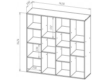 Стеллаж СТ144