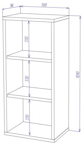 Стеллаж СУ ш1в1 Ш шамони-ч
