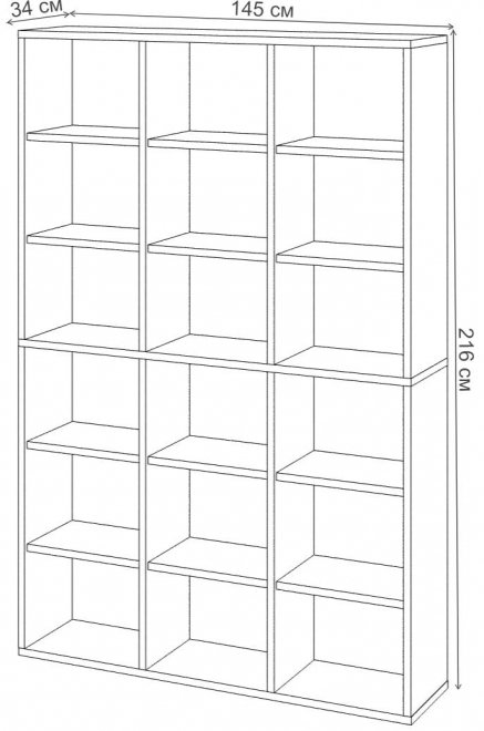 Стеллаж СУ ш3в2 Н нельсон