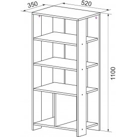 Стеллаж Слим Тип 1