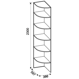 Стеллаж Home 4 правый