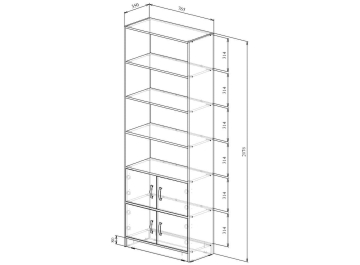 Стеллаж Либерти-52
