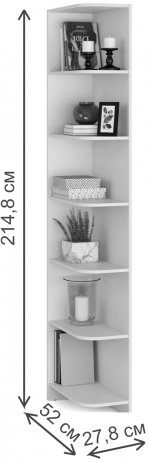 Стеллаж Веста-20 белый