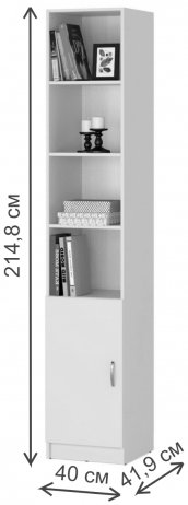 Стеллаж Веста-34 левый венге