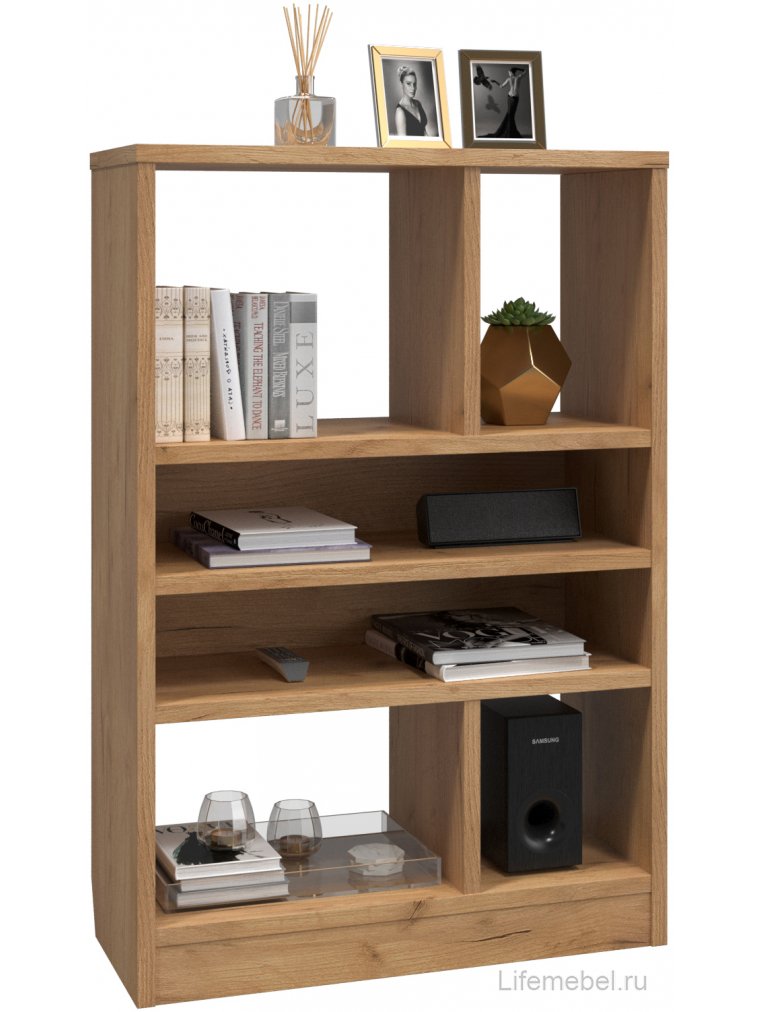 Стеллаж Виктория ВИ-5 дуб крафт золотой