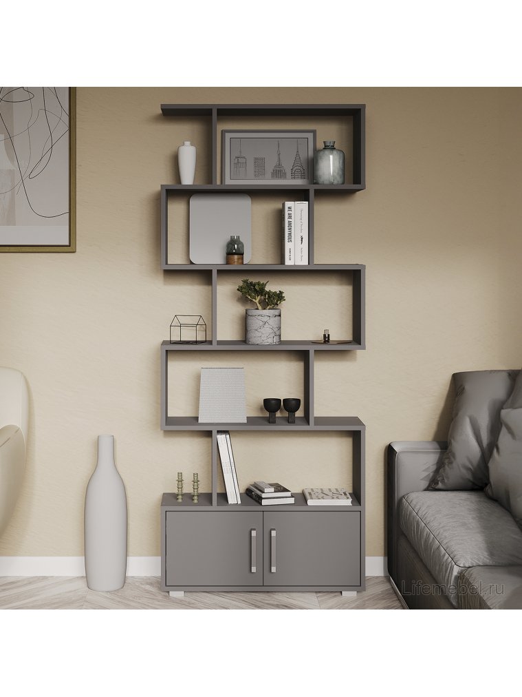 Стеллаж Zett лдсп графит