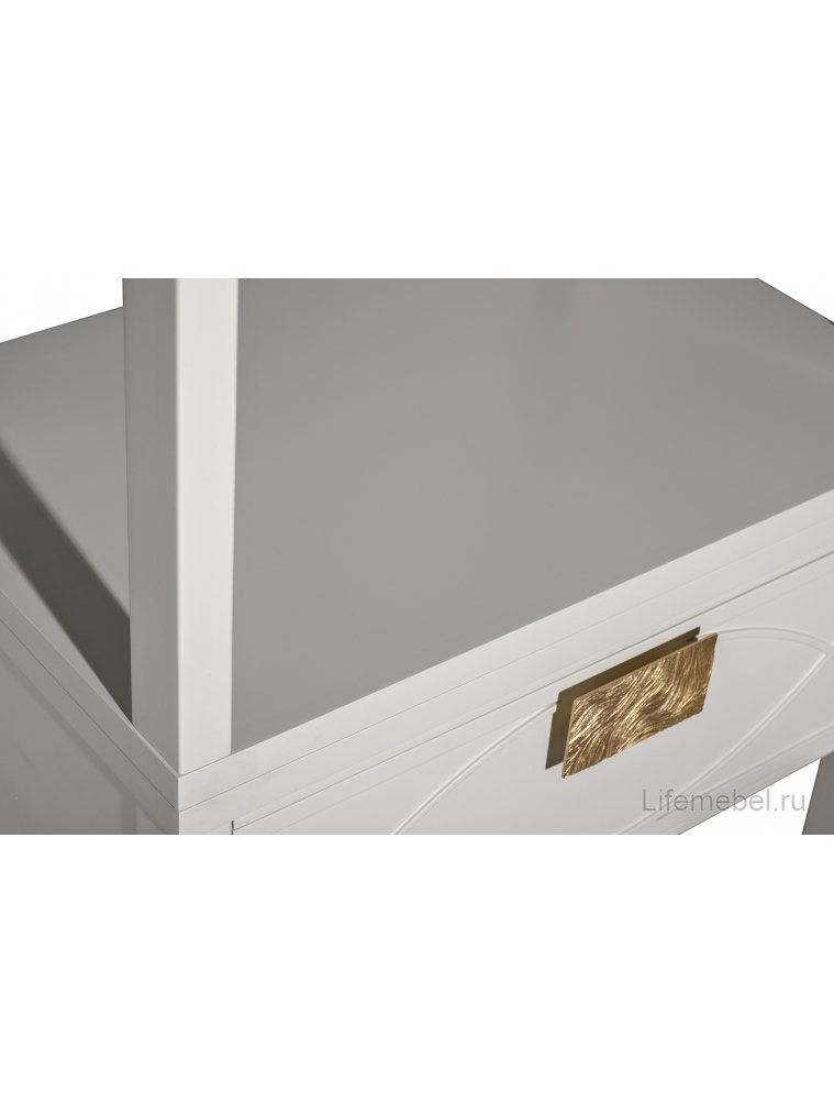 Стеллаж Аурум открытый один ящик бежевый