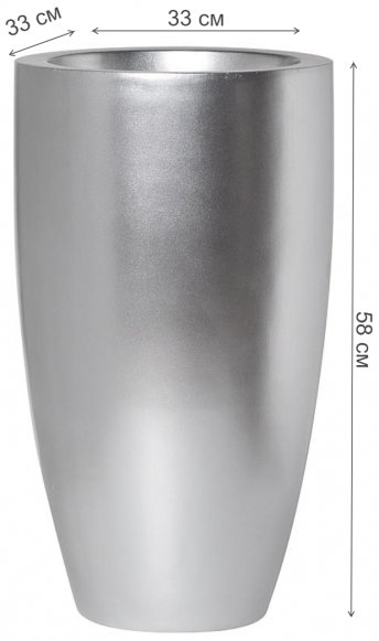 Цветочница ZS-C899-23 серебро