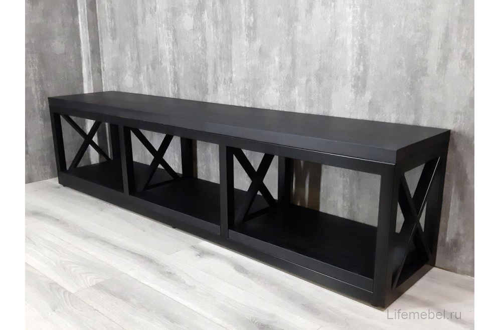 Тумба Akur Loft Tacoma металлокаркас черный декор черный