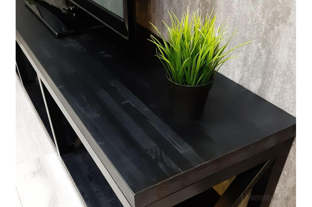 Тумба Akur Loft Tacoma металлокаркас черный декор черный