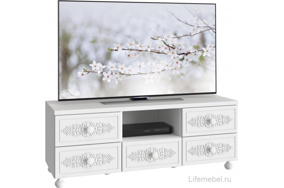 ТВ-тумба Ассоль АС-56 белое дерево