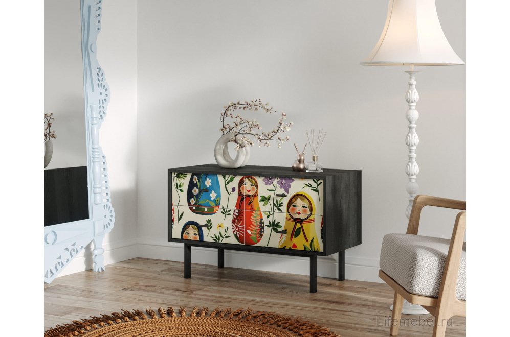 Тумба Эмерсон (Emerson) EM05/Art04 черный