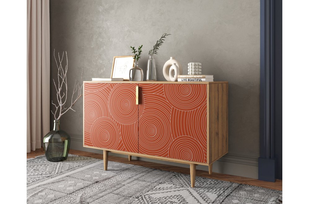 Тумба Лайн (Line) R18/red красный