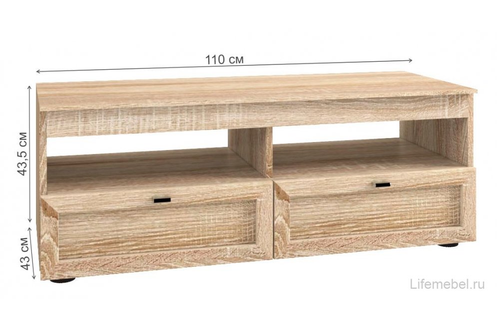 ТВ-тумба №174 МК 47 ель 3D