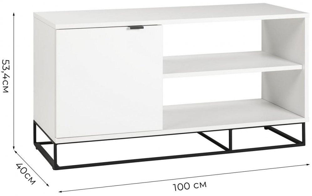ТВ-тумба City малая белая