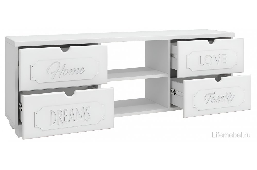 ТВ-тумба ДримСтар ДС-15 белое дерево