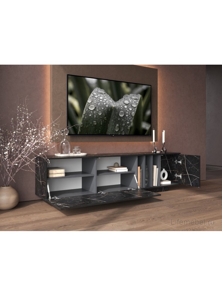 ТВ-тумба Ильсана файерстоун / графит