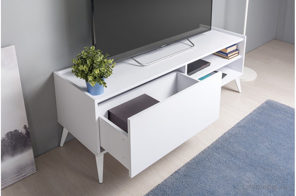 ТВ-тумба Лайт 13.282 белый премиум