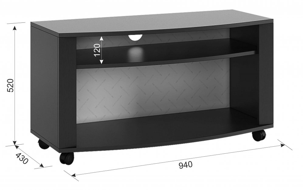 ТВ-тумба Мини 2 венге