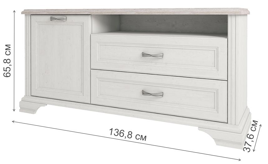 Тв-тумба Monako RTV 1D2SN сосна винтаж / дуб анкона