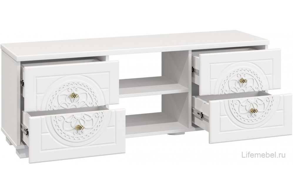 ТВ-тумба Монблан МБ-39К белое дерево