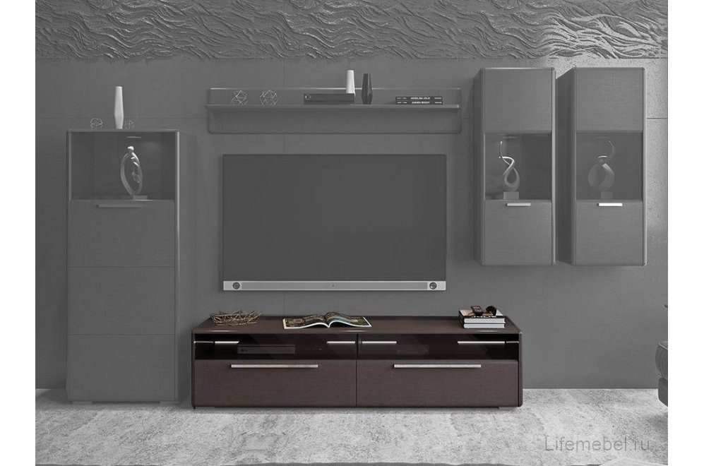 ТВ-тумба Наоми ТД-208.03.11 джут / фон серый