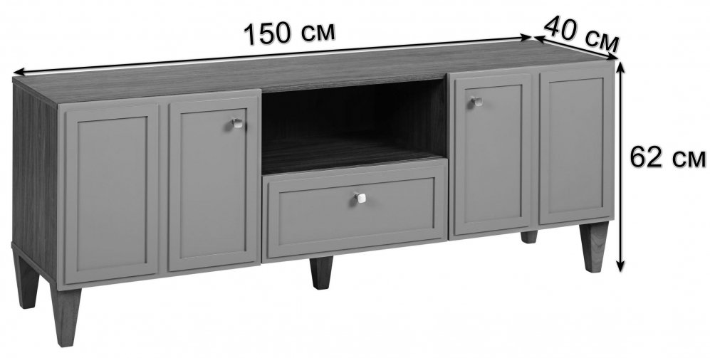 ТВ-тумба Norton кармин