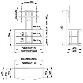 ТВ-тумба Омега ПС 120