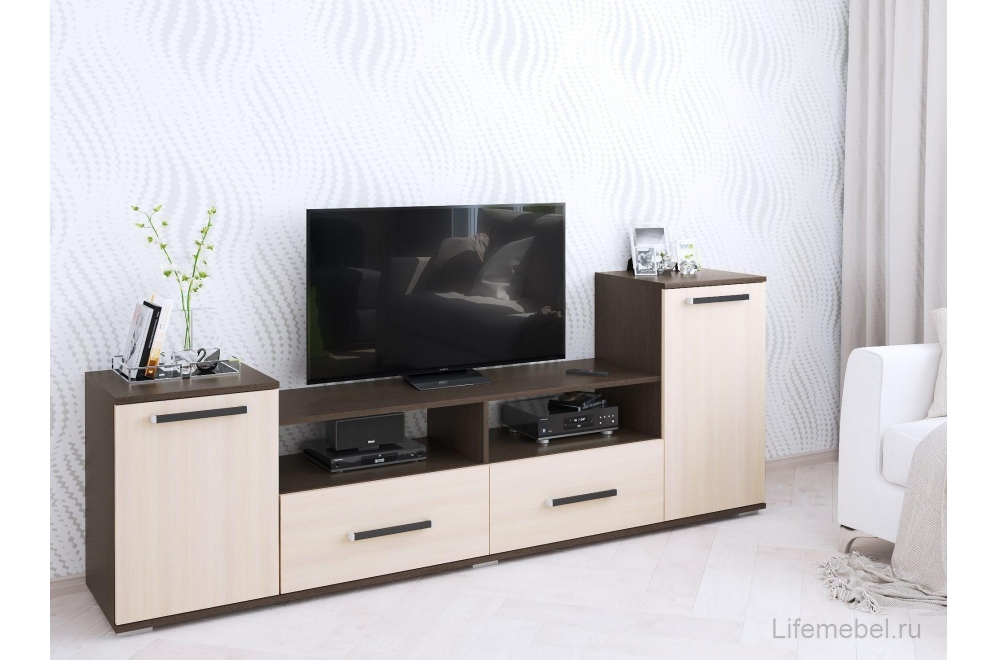 ТВ-тумба Парус-2 венге / дуб молочный