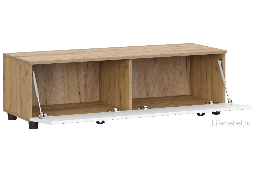 ТВ-тумба Порту дуб золотой / белый матовый