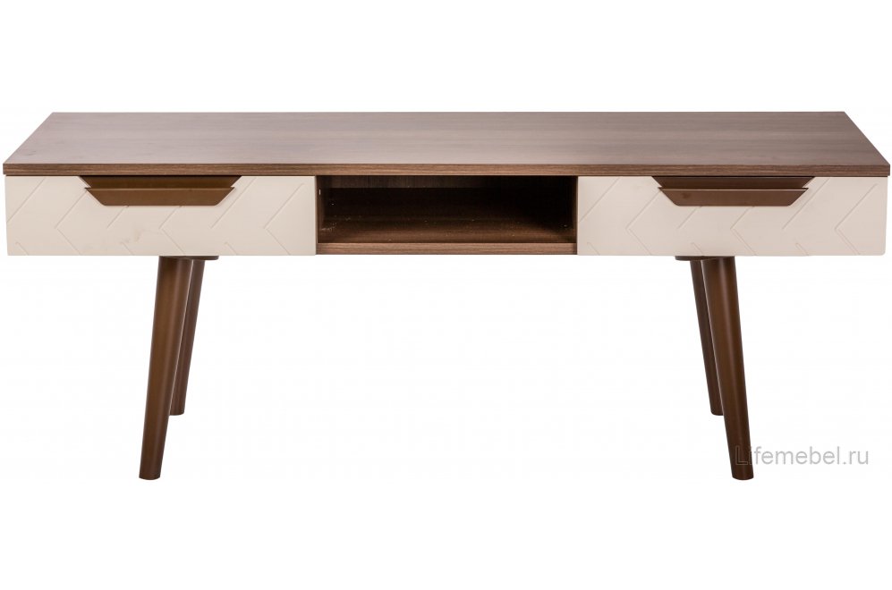 ТВ-тумба Сканди керамик матовый / орех табак