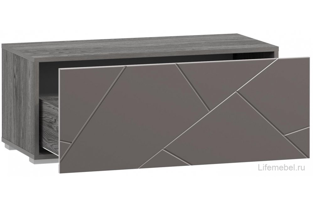 ТВ-тумба Summit 10 26 НМ 011.86-01 ПВХ софт графит / ясень анкор темный kr