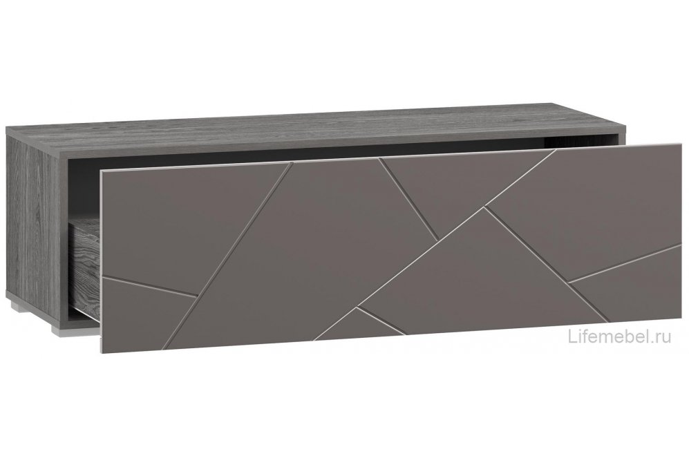 ТВ-тумба Summit 10 26 НМ 011.86 ПВХ софт графит / ясень анкор темный kr