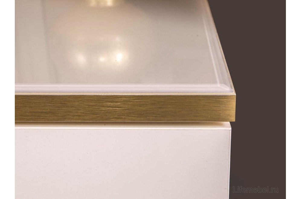 ТВ-тумба Rimini Solo белый / золото