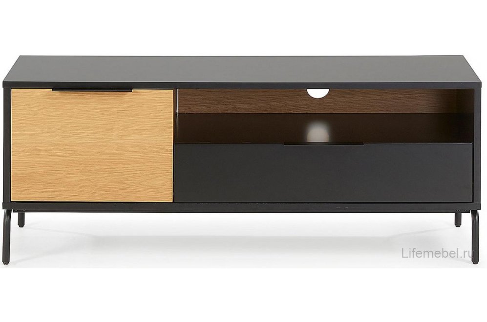 ТВ-тумба Savoi шпон дуба черный