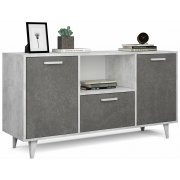 бетон светлый / камень темный