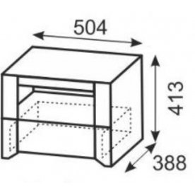 Прикроватная тумба Твист 07