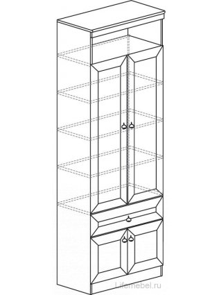 Витрина Инна 611 денвер темный