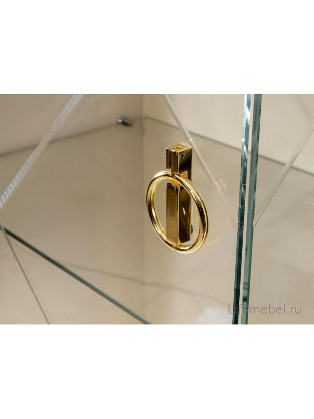 Витрина Rimini Solo левая белый / золото