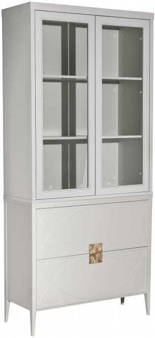 Витрина Аурум распашная бежевая