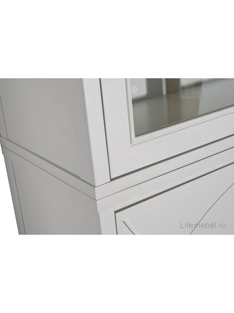 Витрина Аурум распашная бежевая