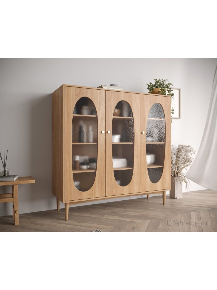 Витрина Баббл (Bubbles) BBL04 Орех