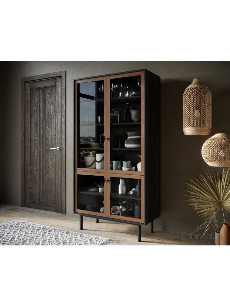 Витрина Эмерсон (Emerson) EM09 черный