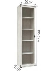 Витрина Индиана JWIT 1D сосна каньон